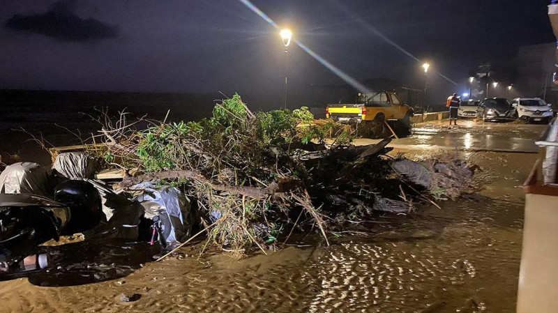 Bad Weather In Italy: Landslides And Roads Like Rivers In Sicily