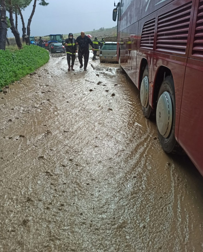 Bad Weather In Italy: Streets And Houses Invaded By Water And Mud In Sicily