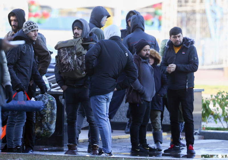 Migrants in Minsk, Belarus