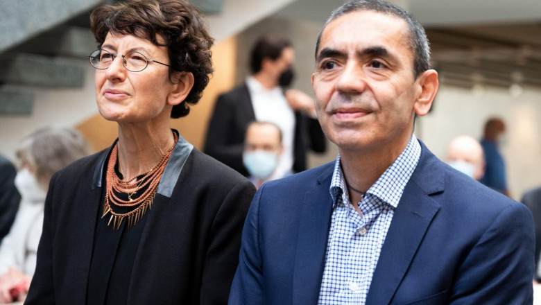 Soții Oezlem Tureci și Ugur Sahin, părinții vaccinului BioNTech/Pfizer.