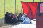 Bus with refugees stopped on the S8 route near Bialystok