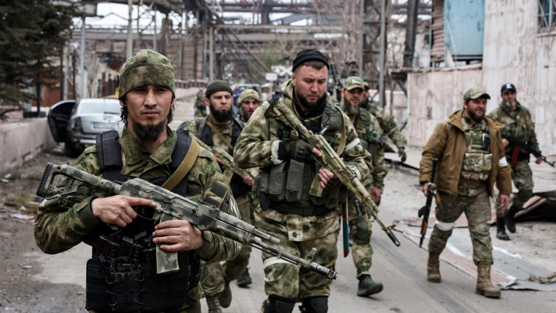 Luptători ceceni în Ucraina