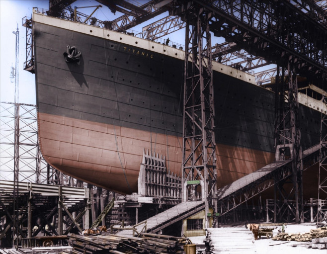 Amazing images that bring back to life Titanic in Colour: Photos of One of the Largest Passenger Liners of Its Time Rendered in Full Colour