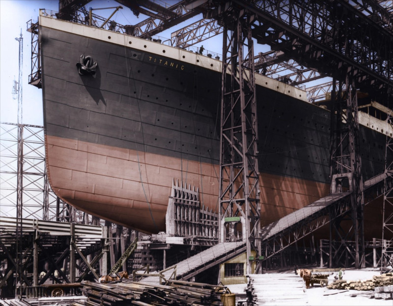 Amazing images that bring back to life Titanic in Colour: Photos of One of the Largest Passenger Liners of Its Time Rendered in Full Colour