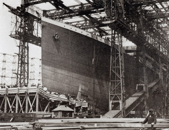 The Titanic in Belfast Dock