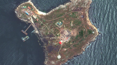 Insula Șerpilor, imagine din satelit