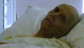 The last picture of poisoned spy Alexander Litvinenko as he lies on his deathbed in hospital, a gaunt fiqure