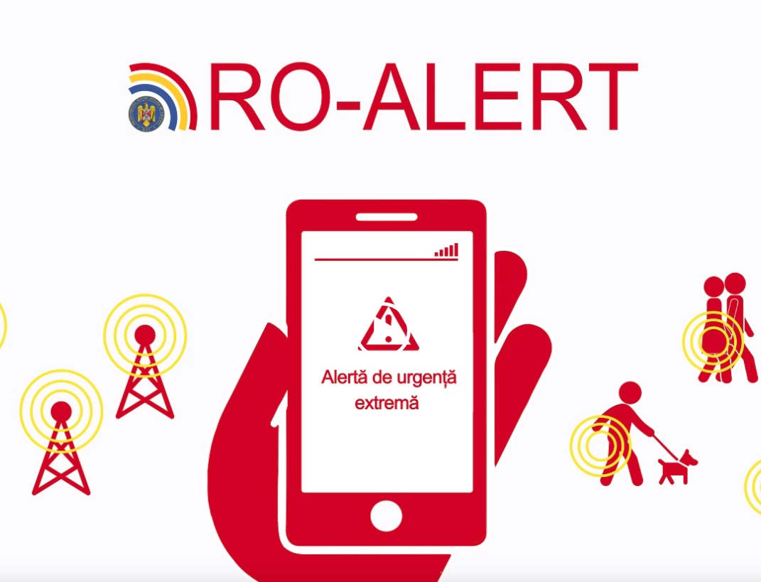 Mesaj RO-ALERT pentru zona de nord a județului Tulcea, transmis în noaptea de marți spre miercuri