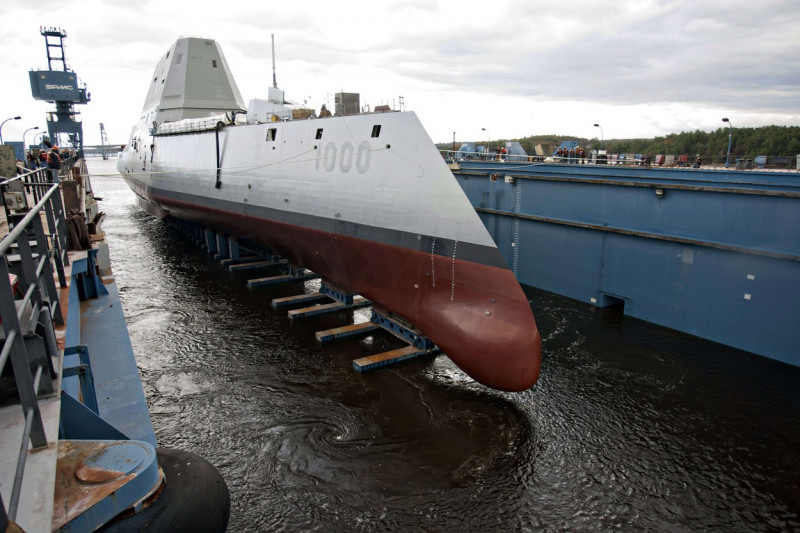US Navy Guided Missile Destroyer USS Zumwalt