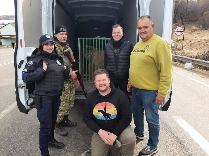 Lionel De Lange salvare animale sălbatice Ucraina