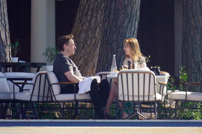 PREMIUM EXCLUSIVE: *NO WEB UNTIL 130PM EDT 31ST MAY* Worlds richest man Elon Musk is seen for the first time with his new love interest, Australian actress Natasha Bassett in Cannes