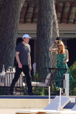 PREMIUM EXCLUSIVE: *NO WEB UNTIL 130PM EDT 31ST MAY* Worlds richest man Elon Musk is seen for the first time with his new love interest, Australian actress Natasha Bassett in Cannes