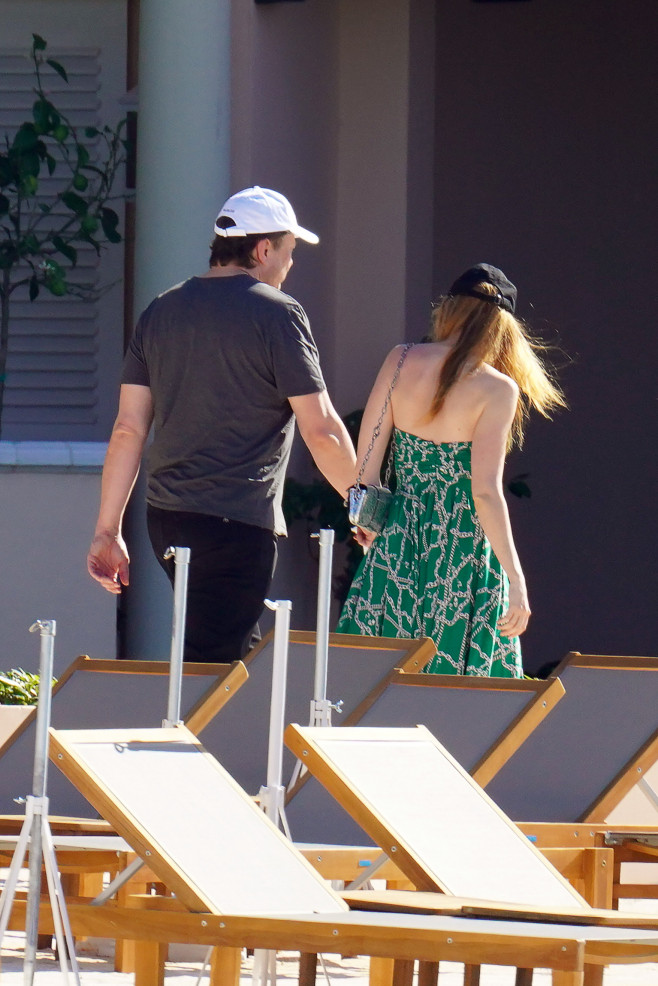 PREMIUM EXCLUSIVE: *NO WEB UNTIL 130PM EDT 31ST MAY* Worlds richest man Elon Musk is seen for the first time with his new love interest, Australian actress Natasha Bassett in Cannes