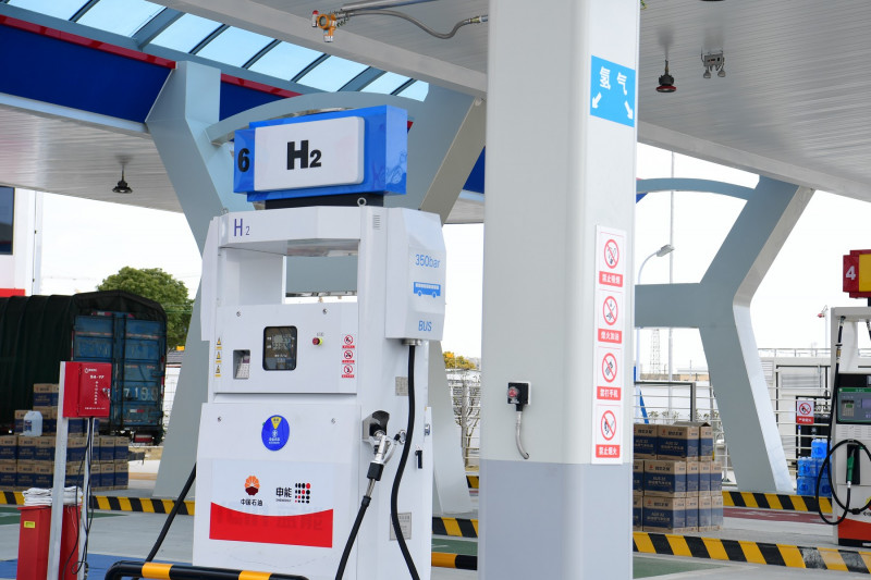 China: Petrochina's First Oil-hydrogen Hybrid Construction Station in Shanghai