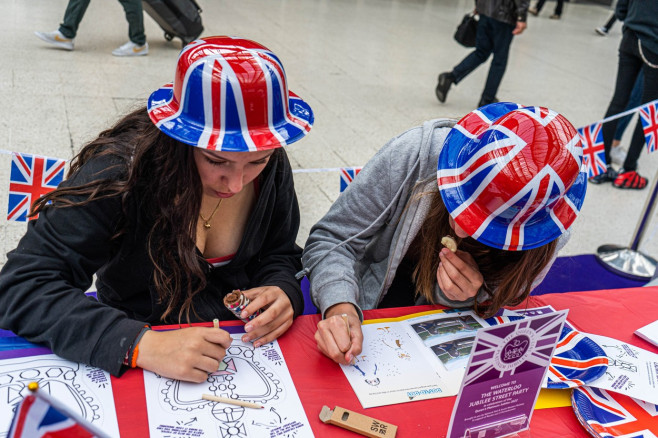 Platinum Jubilee street party at Waterloo, Waterloo, London, United Kingdom - 01 Jun 2022