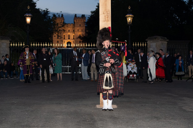 Windsor Castle Beacon Lighting, Queen's Platinum Jubilee, Windsor, Berkshire, UK - 02 Jun 2022