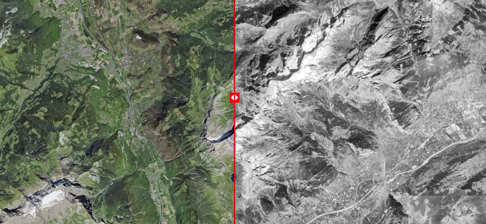Imagini din satelit. Zăpada din Alpi dispare rapid, tendința este îngrijorătoare