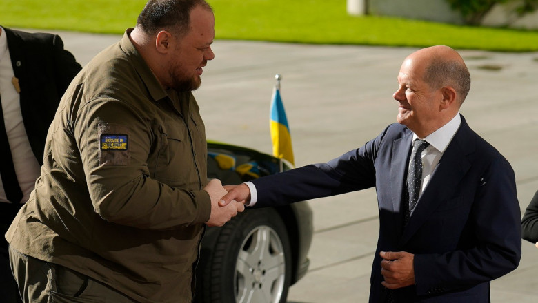 Preşedintele parlamentului ucrainean, Ruslan Stefanciuk, s-a întâlnit, vineri, la Berlin cu cancelarul german Olaf Scholz.