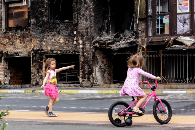 Life In Bucha Amid Devastation, Ukraine - 14 Jun 2022