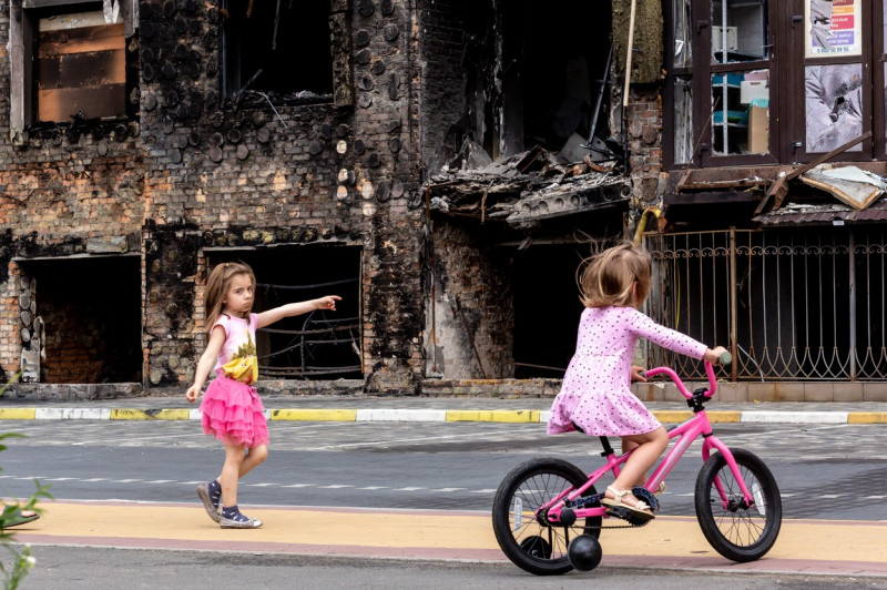 Life In Bucha Amid Devastation, Ukraine - 14 Jun 2022