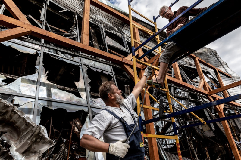 Life In Bucha Amid Devastation, Ukraine - 14 Jun 2022
