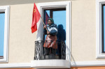 Red Banner Grandma statue installed in Belgorod, Russia