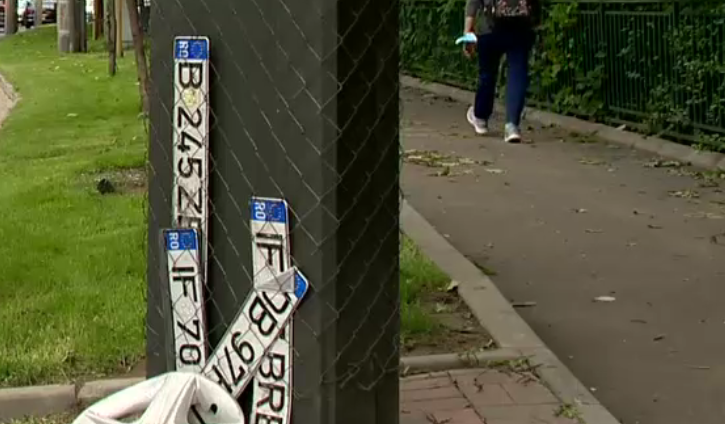 VIDEO. Zeci de șoferi din București și-au pierdut numerele de înmatriculare după inundațiile de marți
