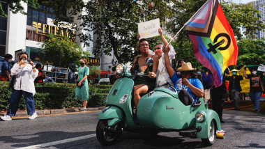 Pride Parade demonstration in Bangkok, Thailand - 5 Jun 2022