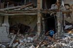 Scenes of destruction after the Russian withdrawal in Ukraine - 15 Jun 2022