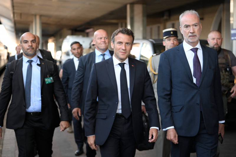 Macron And Scholz Arrives To Kiev