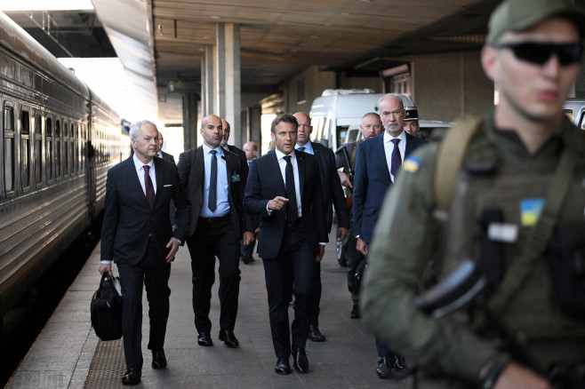 Macron And Scholz Arrives To Kiev