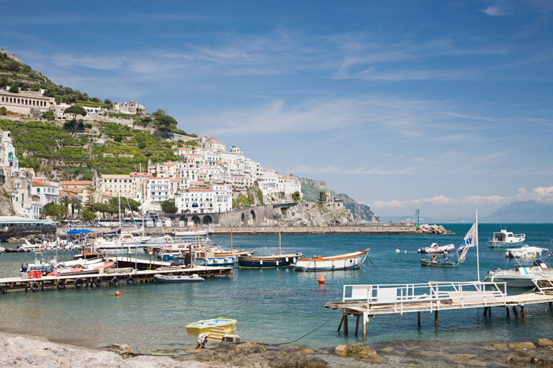 Harbour on the amalfi coast