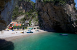 The small natural harbour of Furore on the Amalfi Coast, UNESCO World Heritage Site, Campania, Italy, Europe