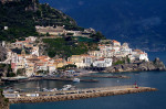 View of Amalfi, Amalfi Coast, UNESCO World Heritage Site, Campania, Italy, Europe