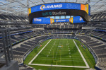 Inglewood, United States. 30th Aug, 2020. The Los Angeles Rams hold their second and final 2020 preseason scrimmage at SoFi Stadium, amid more than 70,000 empty seats and crowd noise playing from the sound system in Inglewood, California on Saturday, Augu