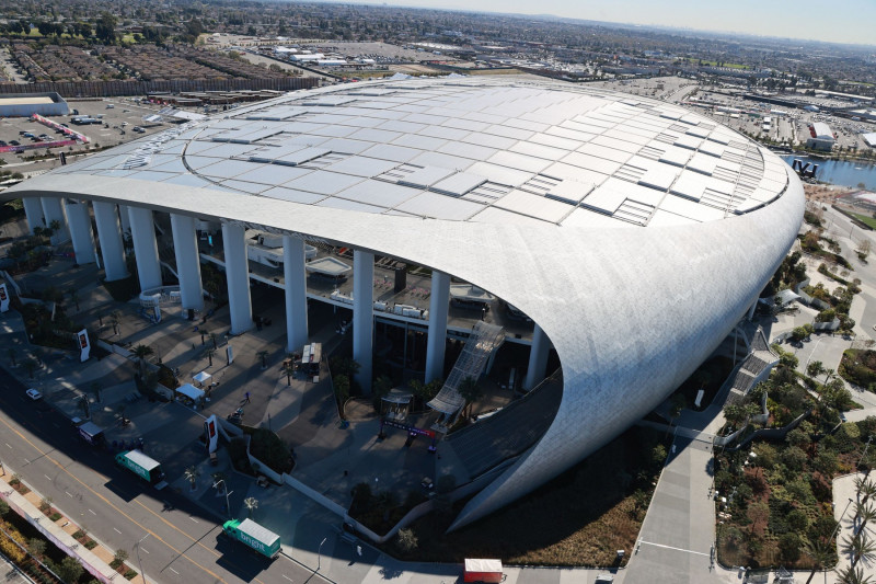 SoFi Stadium Preps for Super Bowl LVI, Inglewood, USA - 05 Feb 2022