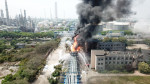 CHINA SHANGHAI PETROCHEMICAL FIRM FIRE (CN)