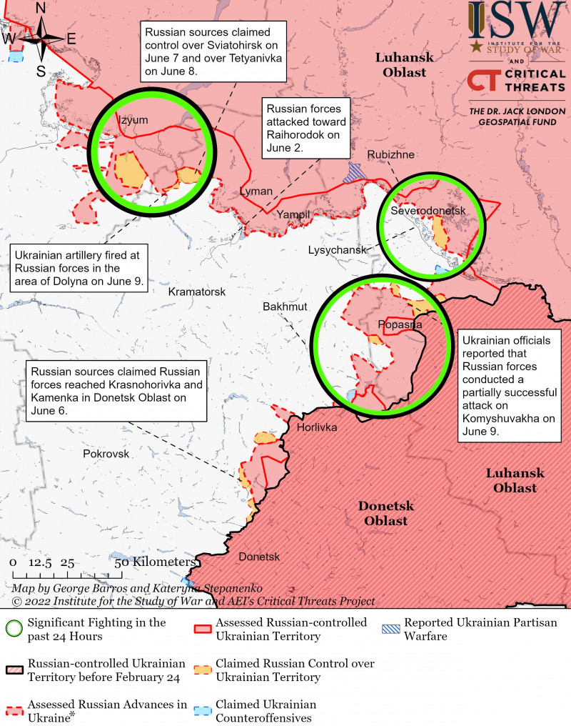 Luhansk Battle Map Draft June 9,2022