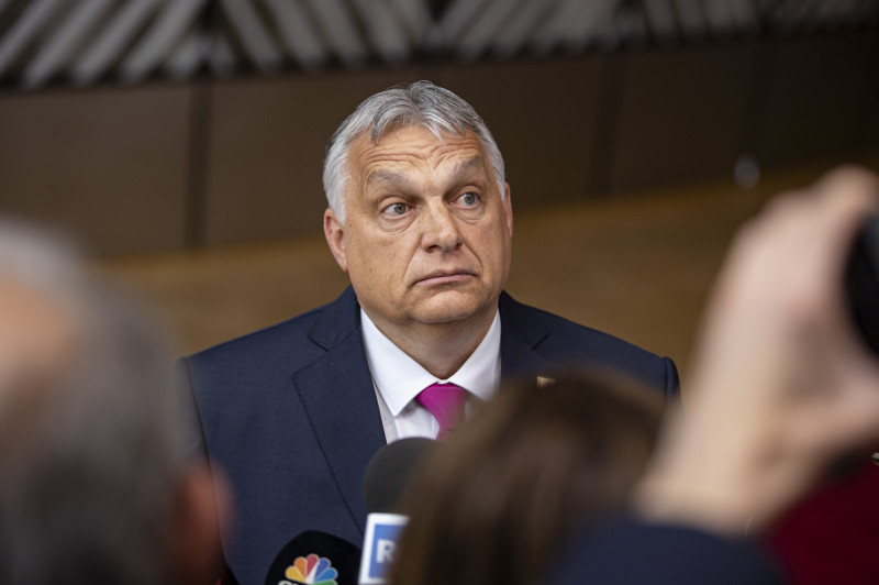 Viktor Orban At The Special Meeting Of The European Council In Brussels, Belgium - 30 May 2022