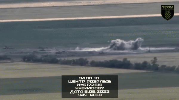 baterie a armatei ruse distrusă într-un duel de artilerie în regiunea Herson, Ucraina
