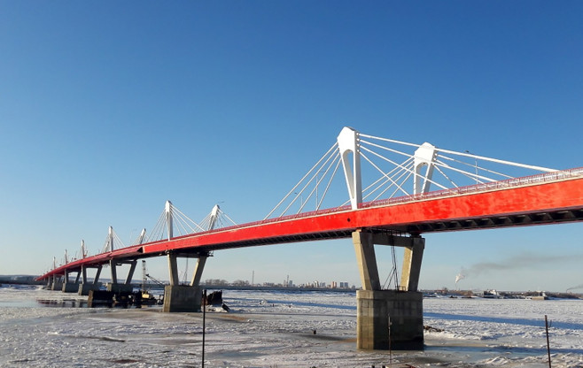 Russia: Construction work completed on Russian section of new bridge across Amur River on Russian-Chinese border