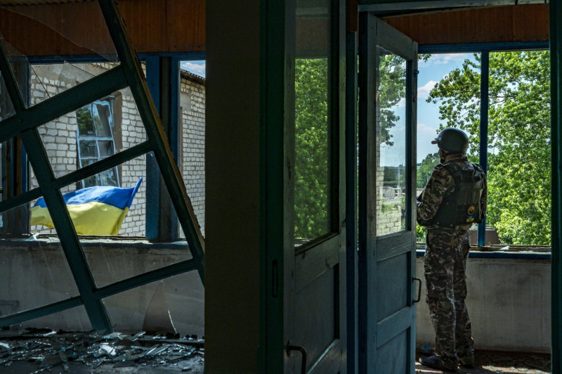 Situation In The Frontlines Of Zaporizhzhia area, Ukraine - 12 Jun 2022