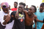 Hundreds of migrants jump Melilla's fence by breaking through the gate of the Chinatown border post