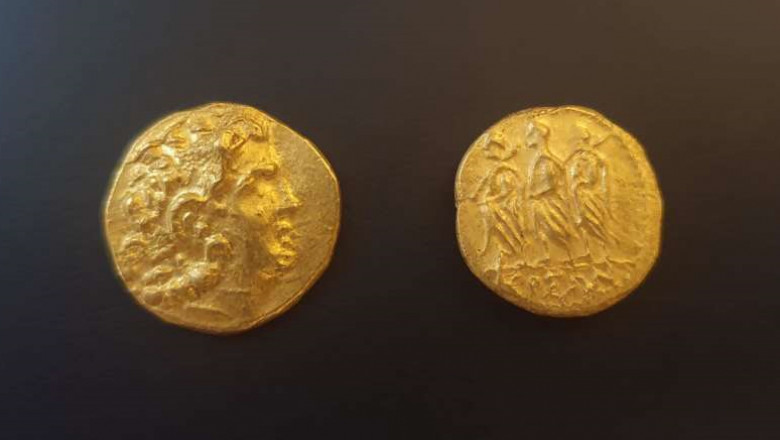 Monede de aur antice.