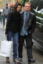 Bono and wife Ali in Saint Paul de Vence France.