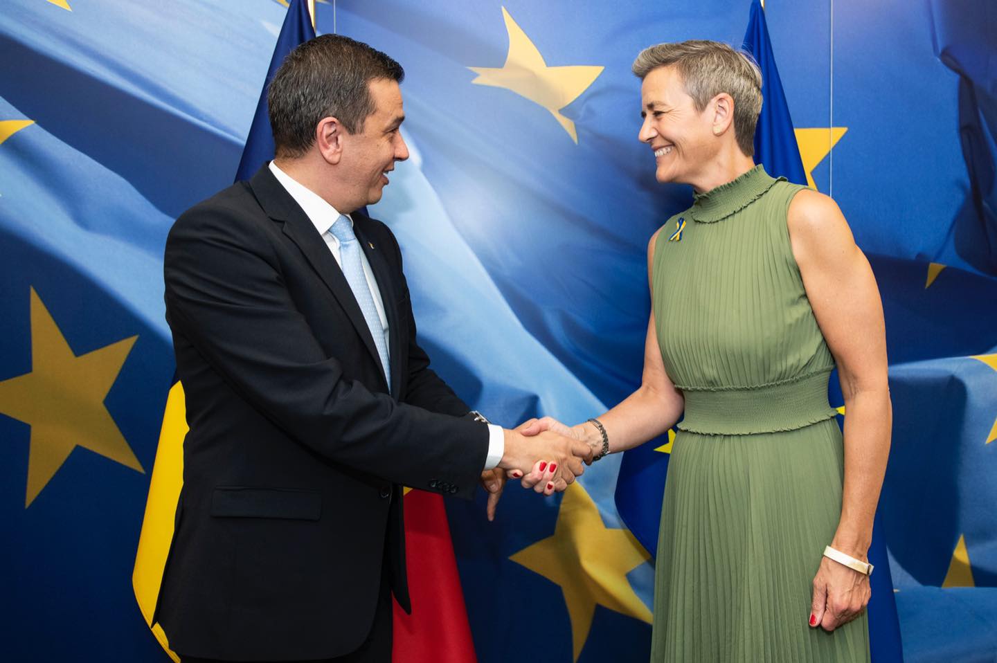 Grindeanu a discutat cu vicepresedinta CE Margrethe Vestager cea mai buna solutie pentru restructurarea TAROM