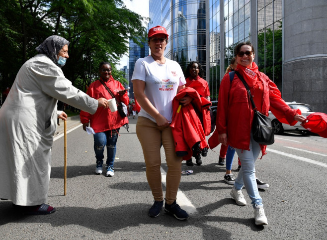 Belgium Demonstration Trade Unions