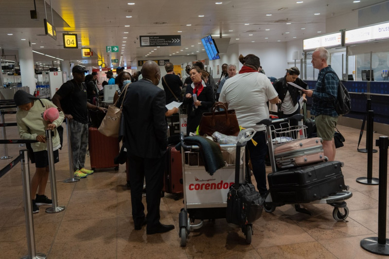 Trade Unions National Action Day Brussels Airport, Brussels, Belgium - 20 Jun 2022