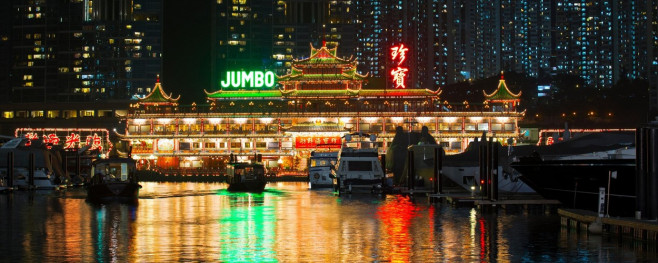 The Jumbo floating restaurant. This iconic restaurant and most famous tourist attraction is set to close down permanently, Hong Kong, China.