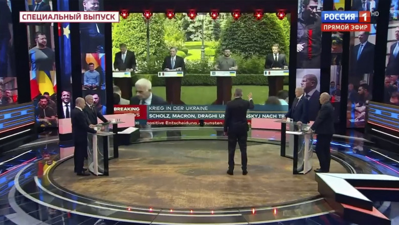 Russian state TV mocks European leaders